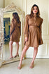 Tan Brown Shirt Dress